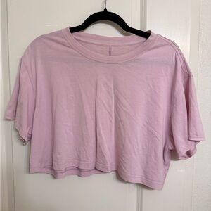 Lululemon All Yours Cropped T-Shirt PINK PEONY